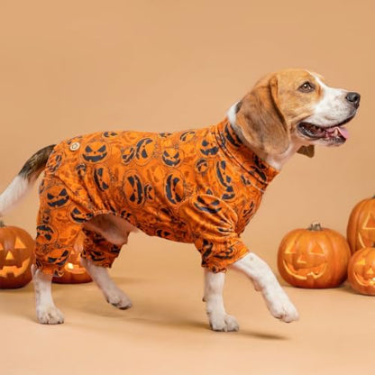 KYEESE Halloween Dog Pajamas for Small Dog Onesie with Jack-o'-Lantern - Image 6