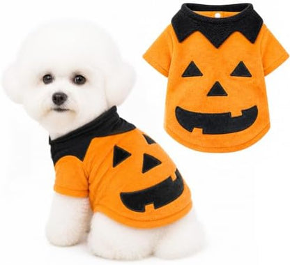 Halloween Funny Dog Pumpkin Costume for Small Dogs Halloween Outfit (S) by Unknown
