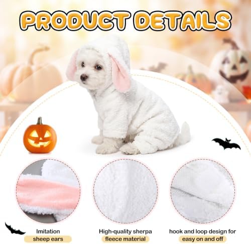 Gilprop Sheep Costume for Dogs, Halloween Lamb Pet Fun Costume, S - Image 3