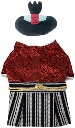 Samurai Pet Costume for French Bulldog, Funny Samurai Outfit, Dog & Cat Party Clothes, Halloween Cosplay (S, Red) - Image 7