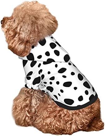 Fashion Pet Dog Cat Hoodies,Cow Print Pet Clothes Puppy Winter Sweatshirt Warm Sweater Coat Jacket M - Image 5