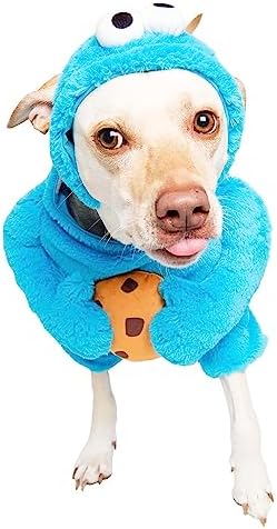 Pet Krewe Unleash The Parade X-Large Cookie Monster Dog Costume Sesame Street Pet Costumes - Perfect for Halloween, Christmas Holiday, Parties, Photoshoots, Gifts for Dog Lovers by PetKreweUnleashtheParade