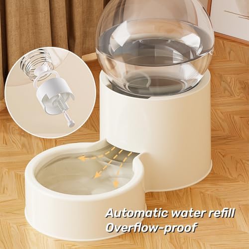 Small Automatic Pet Feeder and Water Dispenser Set with Pet Food Bowl