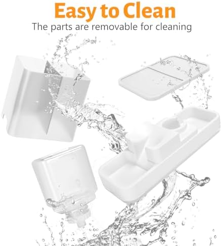 Yummy Sam Automatic Small Pet Feeder and Water Dispenser, White