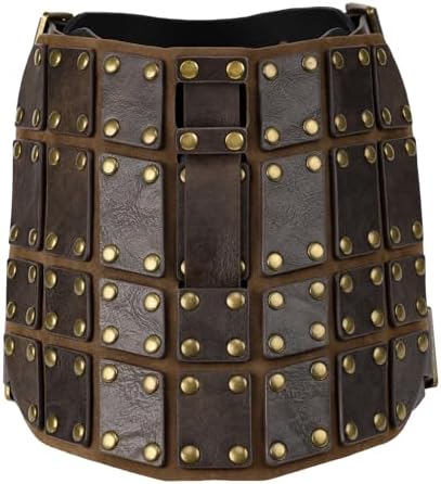 HiiFeuer Medieval Faux Leather Dog Clothes Accessory, Interchangeable Funny Dog Costume, Middle Ages Ropa para Perro (Dark Brown A) - Image 6