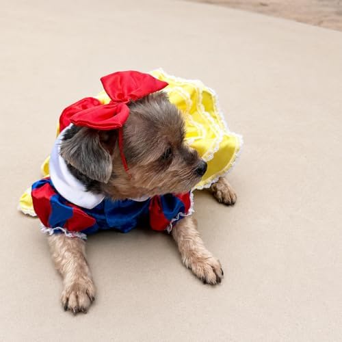 Classic Fairy Tale Princess Pet Halloween Costume, and Bow Headband - Small to Medium-Large Breed Funny Clothes Outfit Apparel (Medium) - Image 7
