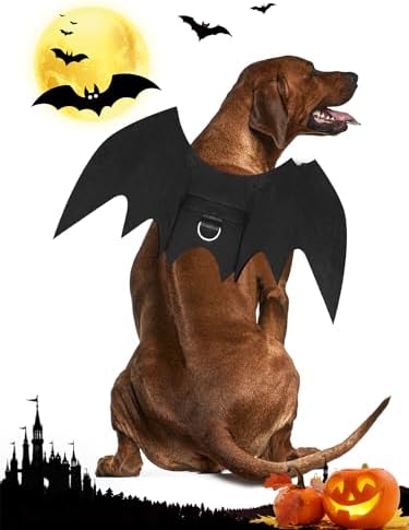 Halloween Dog Bat Wings Costume, Pet Halloween Cosplay Party Dress Up Costume for Dogs and Cats (X-Large) - Image 2