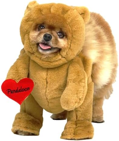 Pandaloon Dog Halloween Costume - As Seen on Shark Tank - Patented - Funny Costume with Arms for Small and Medium Dogs and Cats (Teddy Bear, Size 1(13-14 in Height at TOP of Head,Girth<16 in)) by Pandaloon