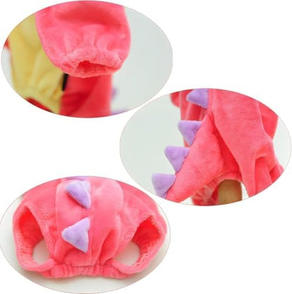 NACOCO Dog Dinosaur Design Costume Green Pet Clothes for Medium & Large Dog(Pink, 4XL) - Image 5