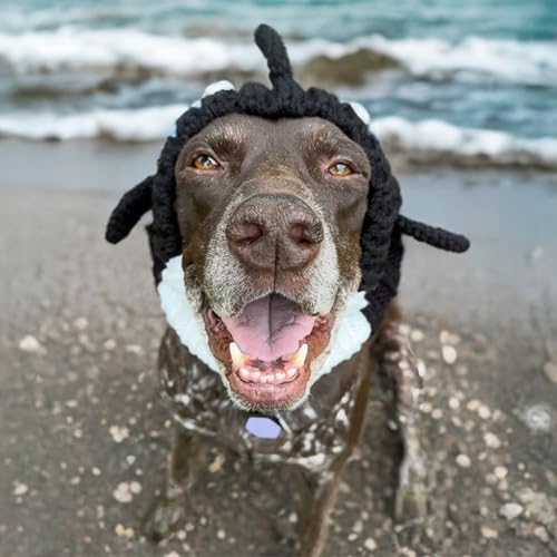 Zoo Snoods Orca Costume - Warm Knit Dog Snood Wrap for Pets, Neck Ear Cover Protection, Halloween Winter (Large) - Image 7