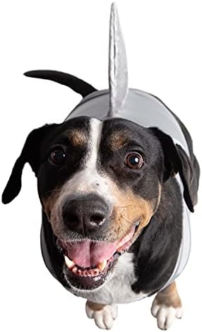 Pet Krewe Large Dog Shark Costume | Pet Costume for Dogs 1st Birthday, National Cat Day & Celebrations | Halloween Outfit for Small and Large Cats & Dogs - Image 2
