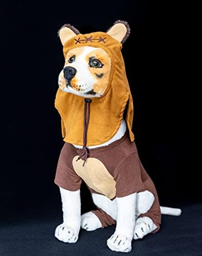 Bear Pet Costume Ears Hat Sweater Furry Clothes Cute Halloween Cosplay Costumes for Small Medium Large Dogs Cats (Medium) - Image 2