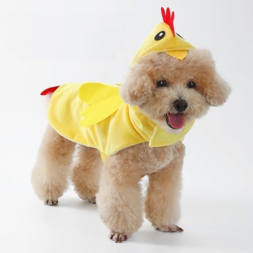 Dog Halloween Chicken Costume, Pet Halloween Costume Adjustable Funny Outfit Cute Animal Cosplay Clothes for Small Medium Dog (XX-Large) - Image 4