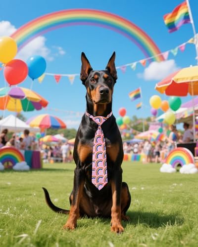 PET SHOW 10 Pack Pride Month Dog Ties Neckties XL for Extra Large Dogs - Image 5