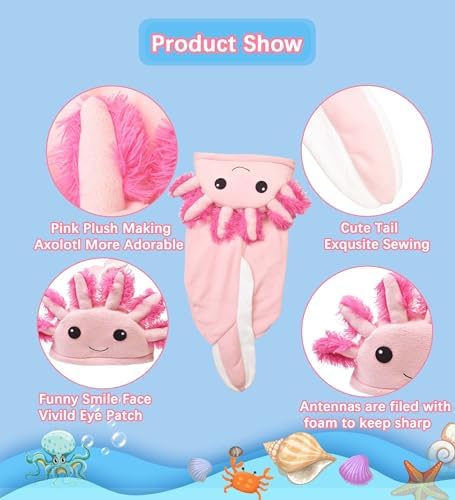 FLAdorepet Halloween Large Dog Axolotl Costume Party Outfit Dress Up,6XL - Image 7
