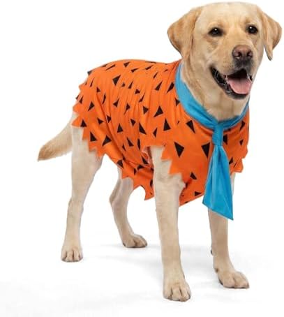 Halloween Small Large Dog Caveman Costume Stone Age Outfit,4XL by LittleDropet