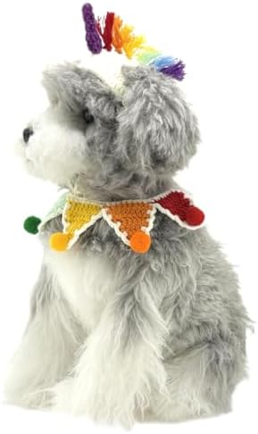 Cat Costume,Unicorn Dog Costume,Handmade Knitted Rainbow Dog Outfit,Cat Birthday Clothes,Pet Cloth for Cats and Small Sized Dogs, Party, Holiday, Daily Wear & Photos - Image 3
