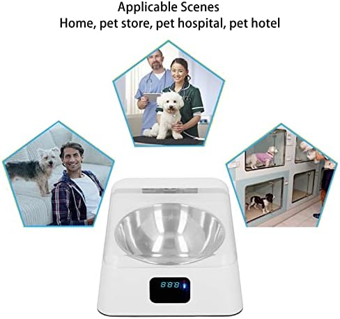 Automatic Pet Feeder for Cats, Induction Lid Opening Rechargeable Dog Cat Feeding Bowl, Smart Dog Cat Bowl Pet Food Dispenser for Small Medium Dog Cat