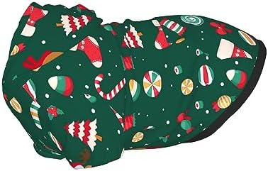Pets' Christmas Deer Tree Print Hoodie Winter Cosplay Clothes Sweaters Outfits Pullover Pets' Sweatshirt Hoodies with Pocket for Medium Large Dogs - Image 4
