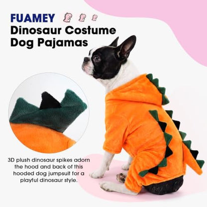 FUAMEY Pajamas for Large Dogs, Halloween Dog Dinosaur Costume Soft Onesie - Image 2
