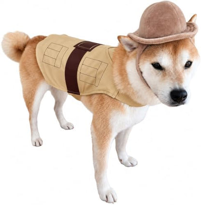 CheetahBoo Dog Safari Costume Vest Hat Park Ranger Cosplay Halloween, L by CheetahBoo