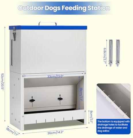 22lbs Gravity Dog Feeder - Automatic Dog Feeder Large Breed