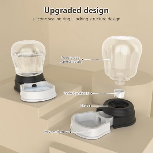 4 Liters Automatic Gravity Dog Water Dispenser, BPA-Free