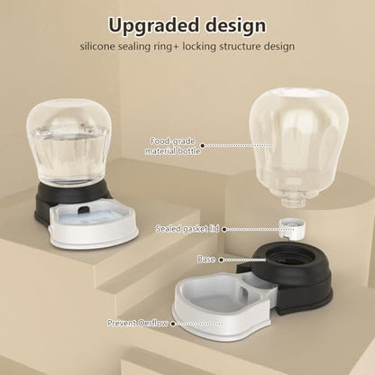 4 Liters Automatic Gravity Dog Water Dispenser, BPA-Free