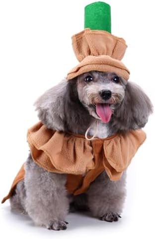 Latte Coffee Dog Costume - Dog Halloween Costume Pet Cosplay Clothes for Small Medium Dogs Puppies Cats for Christmas Birthday Party Photo Props Dress up Accessories Parade Halloween Decorations - Image 6
