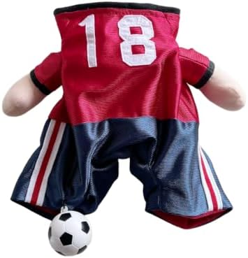 Soccer Player Dog Costume Adjustable Halloween Outfit-XL - Image 5