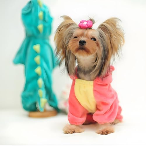 NACOCO Dog Dinosaur Design Costume Green Pet Clothes for Medium & Large Dog(Pink, 3XL) - Image 2