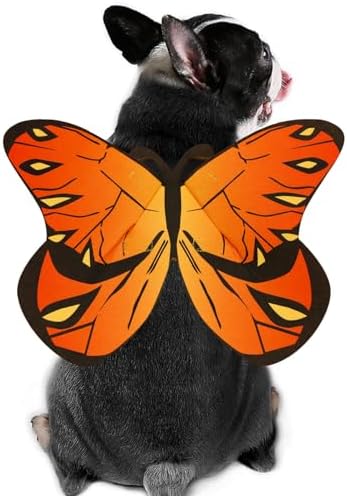 Butterfly Wings Costume for Small to Large Dogs & Cats - Halloween by Puoyis