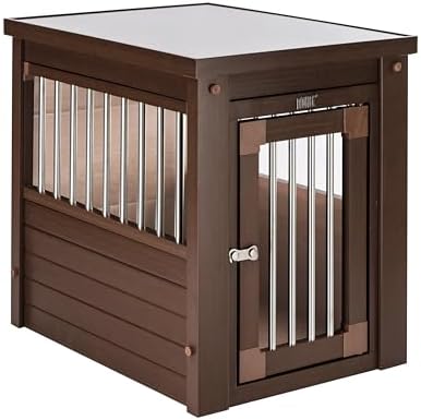 New Age Pet® ECOFLEX® Small Furniture Style Dog Crate & End Table, Brown