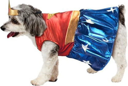 DC Comics: Wonder Woman Pet Costume for For Dogs or Cats by Rubies, Small - Image 3