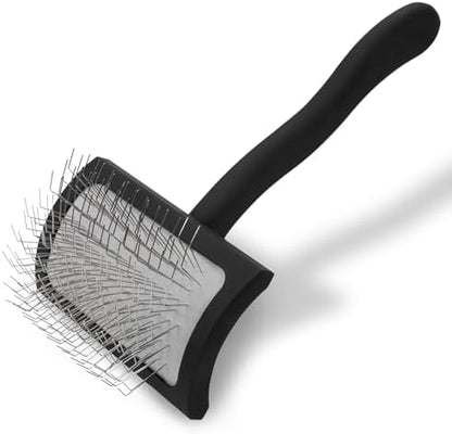 Chris Christensen Big K Dog Slicker Brush for Dogs (Goldendoodles, Labradoodles, Poodles), Groom Like a Professional, Fluff Detangle Style, Saves Time Energy, Black, Medium by ChrisChristensen