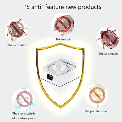 Automatic Open Dog Food Bowls Stress Pet Feeder with Clear Cover Sensing Automatic Feeding Bowls