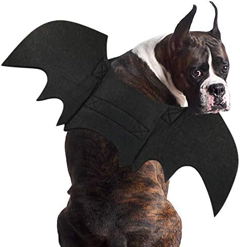 Rypet Dog Bat Wings Costume XL, Dog Bat Costume for Halloween Cosplay Party by RYPET