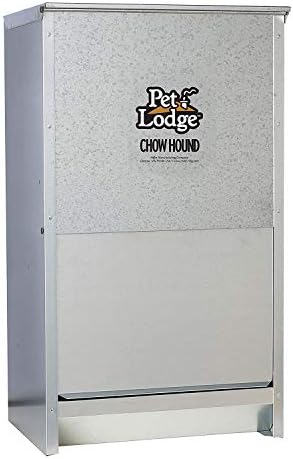 Little Giant CH50 Chow Hound 50-Pound Heavy-Gauge Steel Dog Feeder, 4-Pack