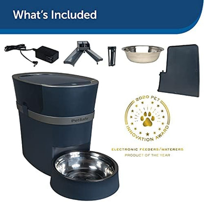 PetSafe Smart Feed Automatic Pet Feeder with 2-Pet Meal Splitter for Cats and Dogs - WiFi App Connected - Programmable Food Dispenser for Multiple Pets - Customize Mealtime - Compatible with Alexa