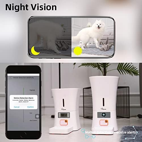 12L 5G WiFi Aautomatic Dog Feeder Large Breed & Automatic cat feeders 1080P Full HD Pet Camera Treat Dispenser Food Dispenser