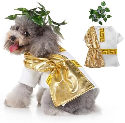 Roman Toga Dog Halloween Costumes, Pet Dog Costume Fashion Cosplay Clothes Dress Outfit for Small Medium Dogs Christmas Special Events Photo Props Dress up Accessories X-Large by Coppthinktu
