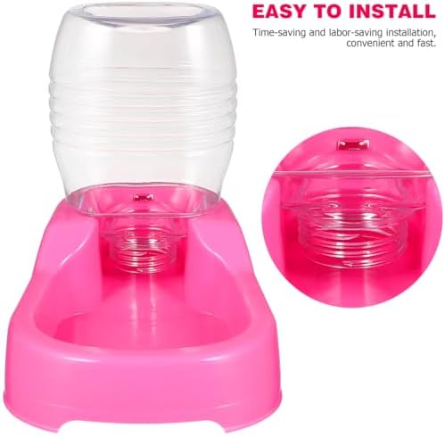 iplusmile Pet Water Feeder Gravity Bowl Non-Spill Dog Puppy Water Dispenser Smooth Surface 7.48X5.90X4.33 Inch for Home and Pet Shop