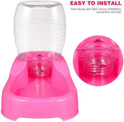 iplusmile Pet Water Feeder Gravity Bowl Non-Spill Dog Puppy Water Dispenser Smooth Surface 7.48X5.90X4.33 Inch for Home and Pet Shop