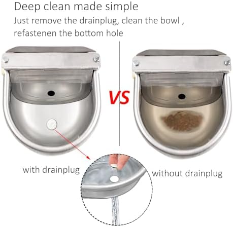 Automatic Water Dispenser Dog Water Bowl 304 Stainless Large Pet Waterer
