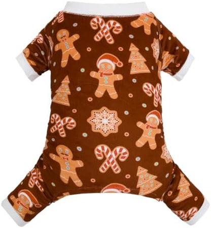 CuteBone Small Dogs Outfit Soft Puppy Onesies Pjs Christmas Dog Pajamas Pet Coat Cat Apparel Comfy Doggie Jumpsuit Bodysuit for All Seasons P356S by CuteBone