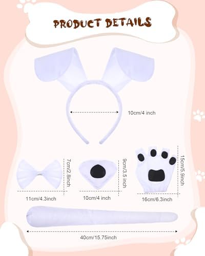 Syhood Puppy Dog Costume Set for Halloween Carnival - Image 2