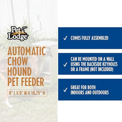 Little Giant Chow Hound 25-Pound Heavy-Gauge Steel Dog Feeder, 3-Pack