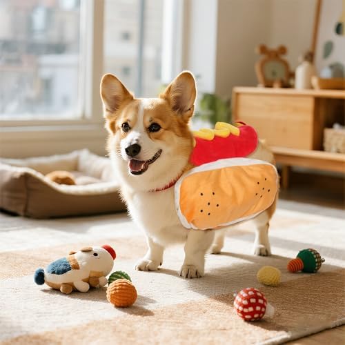 hoyuwak Hot Dog Pet Costume Funny Cute Food Hot Dog Costume - Image 6