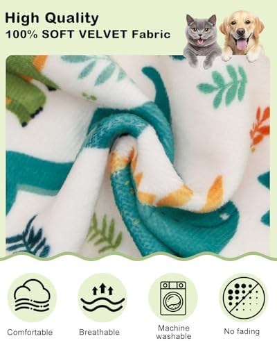 CuteBone Dinosaur Costume Dog Pajamas, Stretchy Spandex Crystal Velvet Sleepwear Coat for Small Dogs, Soft & Warm Pet Outfit Clothes for Cold Weather, Cozy Pullover Design COSP05XS - Image 4