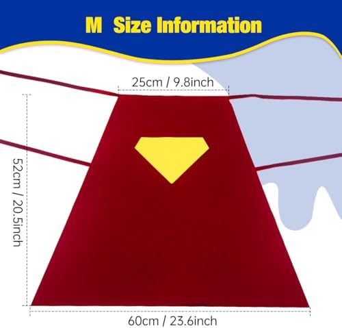 Red Dog Hero Costume Cape for Halloween and Parties (Medium) - Image 4